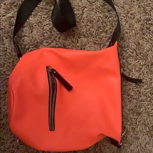 neon orange kenneth cole crossbody bag